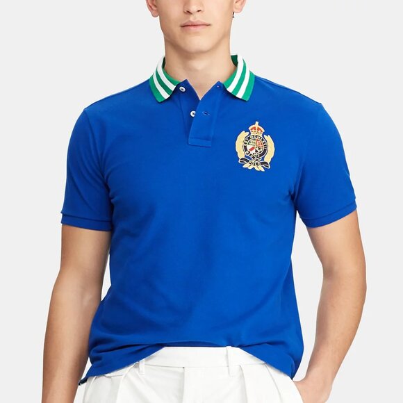 Ralph Lauren Slim Fit Embroidered Polo Piqué Shirt - Picture 7 of 8